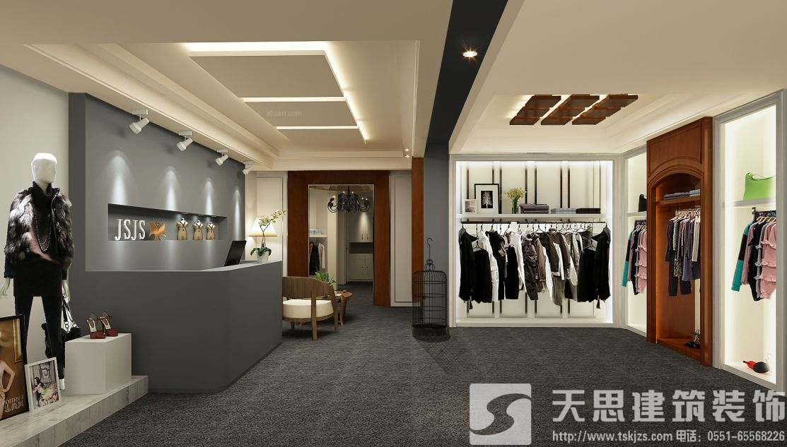 服装店装修客满为患从施工开始